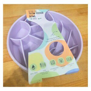 Happy Dingo Interactive Slow Feeder Bowl Purple, NWT